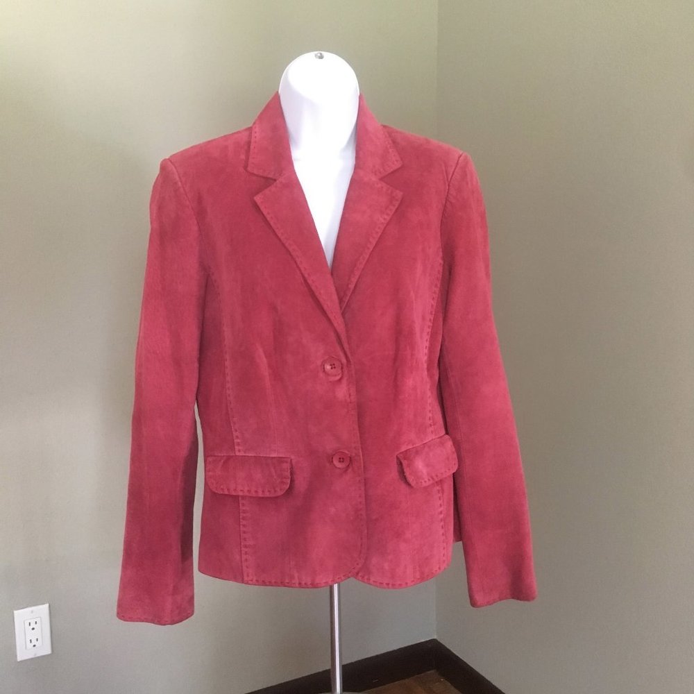 New Frontier Pink Suede Jacket 8. Whip Stitch